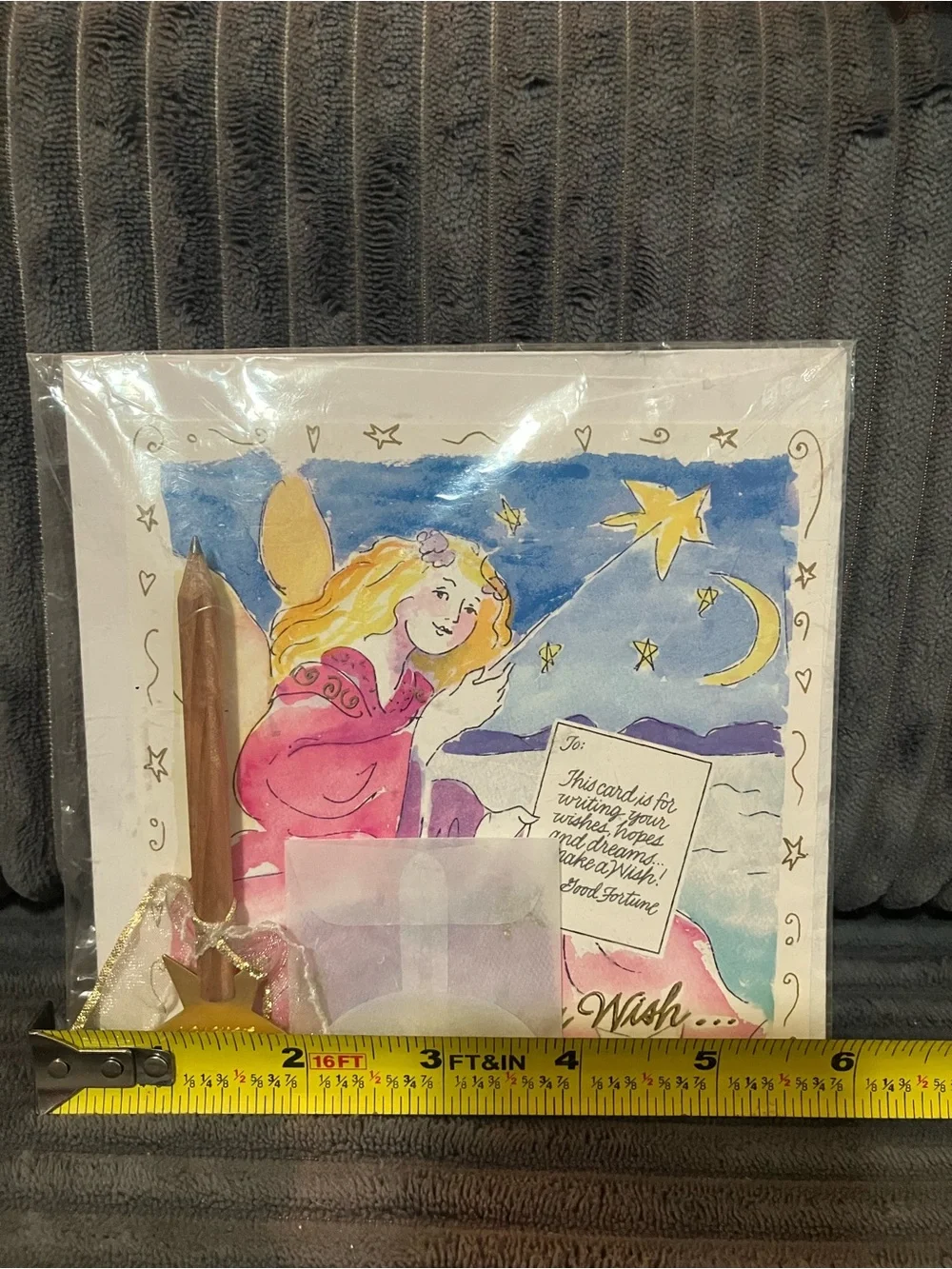 Make a Wish Fairy Card Set with Gold Star Pencil Magic Wand